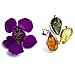 Multi Color Amber Sterling Silver Medium Size Teardrop Ring