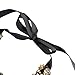 Holylove Woman Fashion Handmade Tawny Glass Beads Choker Statement Necklace with Earrings Jewelry Set-8454 Set