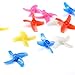 Humming FPV Props 20pcs 40mm 4-blade Micro Whoop Propellers with 1.0mm Shaft for Inductrix FPV Plus Kingkong Tiny 7 etc