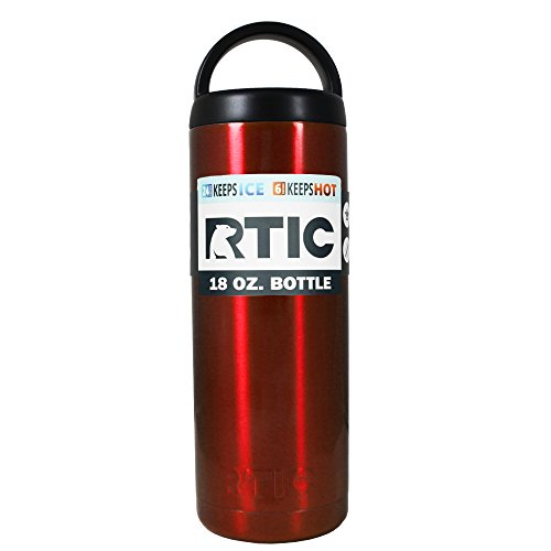 RTIC Red Translucent 18 oz Stainless Steel Bottle