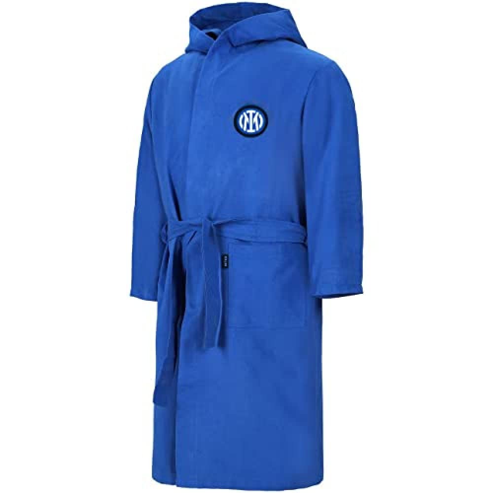Inter Accappatoio In Microfibra I001 Microfibre Bathrobe, Light Blue, L