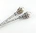 yueton Pack of 2 Vintage Rhinestone Pearl Hair Stick Vintage Hair Chopsticks Hairpin Chignon Pin (Pink+Colorful)