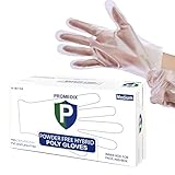 PROMEDIX P 200Pcs Disposable Gloves,Hybrid Plastic