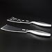 BlizeTec Cheese Knife Set 2 Pcs Multipurpose Butter, Fruit and Dessert Knives with 4 Slate Markers, 1 Soapstone Chalk and 1 Gift Bag
