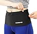 COSMOPLUS Stretchy Travel Money Running Belt and Fanny Waist Pack (Large) 2 Pack Hiking, Outdoor,Traveling,Sports,Fits Passport, Smartphone, Keys, ID | Extra Wide, 3 Secure Pockets
