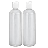 MoYo Natural Labs 32 oz Refillable Bottles, Empty Shampoo Containers with Disc Caps, One Quart Travel Bottles, BPA Free HDPE Plastic Squeezable Toiletry/Cosmetics Bottle