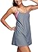 Zando Women Two Piece Stripe Swimwear Vintage Skirted Swimdress Beachwear Push Up Swimsuits for Women Boyshort