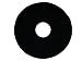 Oreck Commercial 437071 Strip Orbiter Pad, 12" Diameter, Black, For ORB550MC Orbiter Floor Machine primary