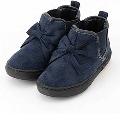 Amazon 組曲 キッズ Kumikyoku Kids Toddler雑貨 ビッグリボンスニーカー ネイビー系 19 シューズ バッグ