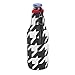 Insulated Neoprene Bottle Koozie with Zipper (Houndstooth)