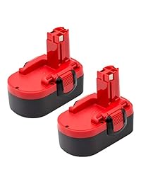 KINGTIANLE 2PACK 18 V 3,6 Ah Ni-MH Batería Compatible con Bosch BAT025 BAT026 BAT160 BAT180 BAT181 BAT189 2607335265 2607335266 2607335270 Bosch 18 V Herramientas de potencia Batería de taladro inalámbrico