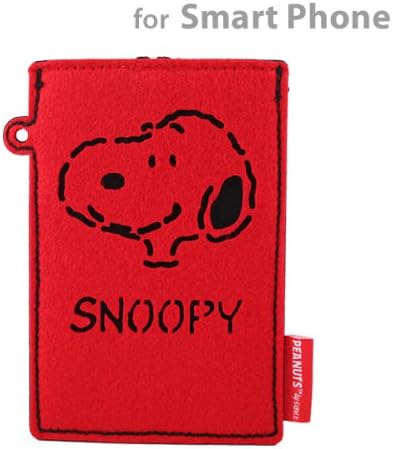 Amazon ナカジマコーポレーション スヌーピー フェルトスマートフォンケース レッド ホルスター