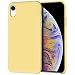 Anuck iPhone XR Case, Anti-Slip Liquid Silicone Gel Rubber Bumper Case with Soft Microfiber Lining Cushion Slim Hard Shell Shockproof Protective Case Cover for Apple iPhone XR 6.1" 2018 - Yellow primary