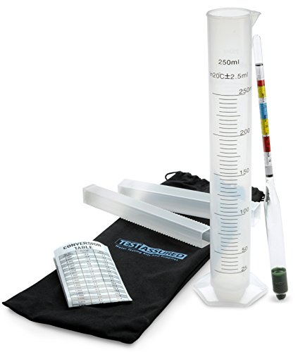 Easy to use hydrometer kit for homebrew beer, wine, kom…