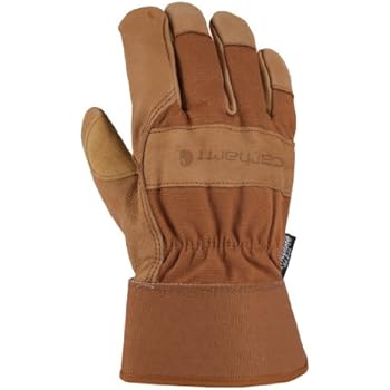 Insulated System 5 Work Glove with Safety Cuff, XL, Brown