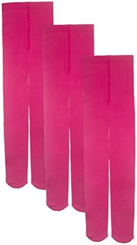 Baby Girl Kid Child Thick Winter Fleece Dance Footed Pants Tights Leggings Rosie (3 Pack) 6-8 Years Old