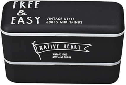 Amazon お弁当箱 Native Heart Free Easy 長角ネストランチ 2段 730ml ブラック 収納家具のイー ユニット 弁当箱 水筒 通販