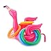 WATINC 12 Pack Inflatable Flamingo Ring Toss Game, Flamingo Head Target Toss Express Inflatable Set, Perfect for Pool Party Float Fun, Luau Decorations, Family Reunion or Summer Get-Together