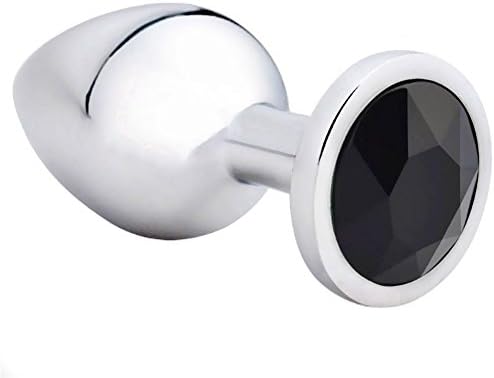 Jinboan Jewelry Birth Stone Design Stainless Steel A-n-a-l Bu-tt Pl-UG-Black(Small)