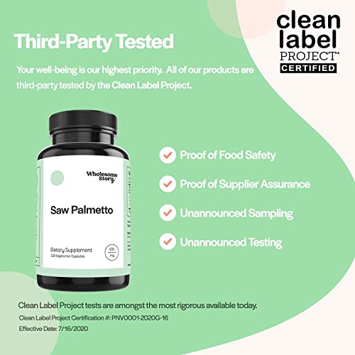 Saw Palmetto for Women and Men DHT Blocker for Hair Growth Restore