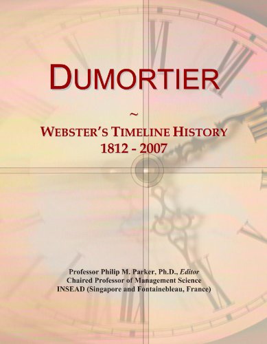 Dumortier: Webster's Timeline History, 1812 - 2007