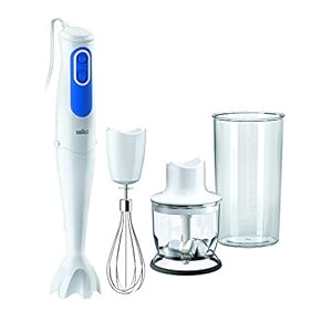 Braun MultiQuick 3 MQ3025 Hand Blender, Omelette Mixer, 2 Speeds, Splash Control, Dishwasher Safe parts, 350ml Chopper…