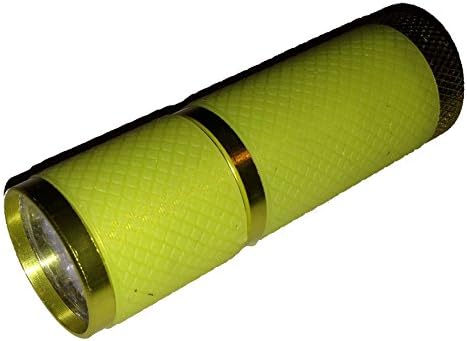 ILLUMINET: GLOW IN THE DARK FLASHLIGHT: 9 LED Waterproof 40 Lumens with 3 AAA Batteries Included Yellow