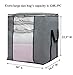 SLEEPING LAMB Large Capacity Storage Bag Container Multized Duvet Comforter Closet Organizations Breathable Household Home Storage Bins with Clear Window, 3 Pack, Grey