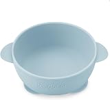 PandaEar 3 Pack Baby Suction Bowls with Lids Blue Brown Tan Silcone BPA-Free view 7