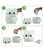 SIMPL Cute Panda Essential Oil Diffuser-300ml Kids Aroma Diffuser Humidifier, 7 Color Changing Night Light & Waterless Auto-Off for Nursery, Baby Room, Home, Office & Spa.