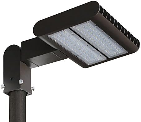 LED Shoebox Pole Light - 150W (500W - 850W Eq) - Street Parking Lot Lighting - FREE Slip Fitter Mount Included - 5000K - 16,500 Lumen - 50,000h Lifespan - Outdoor - UL &amp; DLC - Industrial &amp; Commercial