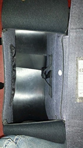 MOTORCYCLE LARGE TWO PIECE STUDDED PVC SADDLEBAG CRUISER STYLE