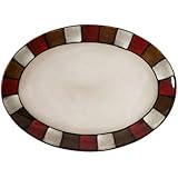 Pfaltzgraff Taos Small Oval Platter, 12 Inches, Beige