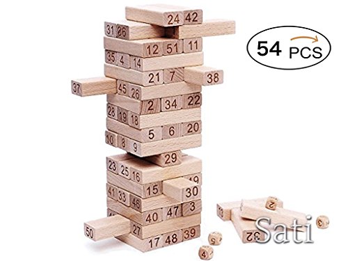 木製数字ジェンガ 54ブロック 4サイコロ 知育玩具 大人も子供も楽しめる 遊び感覚で数字に強くなるの買取価格 相場 高価買取なら買取一括比較のウリドキ