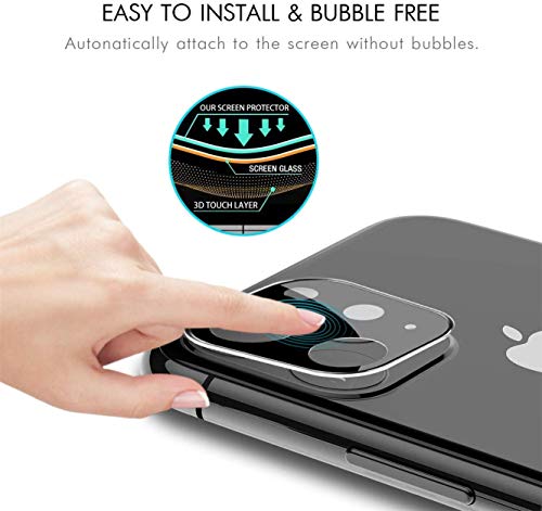 iPhone 11 Pro Camera Lens Screen Protector 2 Pack 9H Hardness Anti-Scratch Explosion-Proof Tempered Glass Protective Camera Lens Hard Protector Film for iPhone 11 Pro/iPhone 11 Pro Max