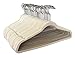 50 Pack Beige Velvet Hangers Clothes Hangers Velvet Hanger Clothing Hangers Clothes Hanger Suit Hanger Ultra Thin No Slip for Shirts, Suit and Dresses
