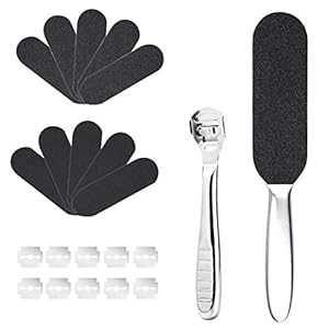 Canvalite-Pedicure-Foot-File-Foot-Scraper-Set-Rasp-Callus-Remover-Shaver-Professional-Stainless-Steel-Foot-Care-Tool-for-Hard-Dead-Skin Canvalite Pedicure Foot File Foot Scraper Set Rasp Callus Remover Shaver Professional Stainless Steel Foot Care Tool for…