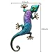 Teresa's Collections 24 Inch Gecko Metal Wall Art Outdoor Lizard Decor For Backyard Porch Home Patio Lawn Fence Decorations