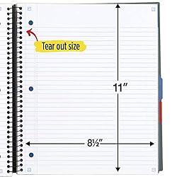 Five Star Advance Spiral Notebook + Study App, 3