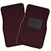 OxGord 4 Piece Luxe Carpet-Floor-Mats Set for Car - Rubber-Lined All-Weather Heavy-Duty Protection for All Vehicles, Burgundy Red