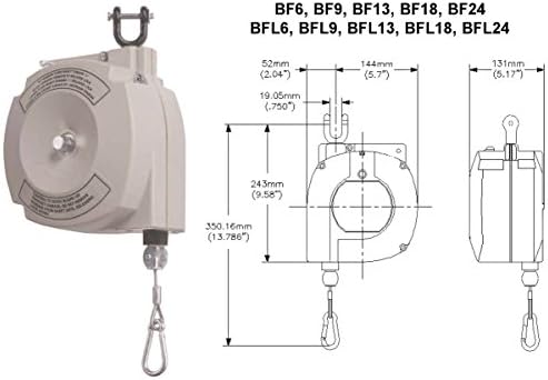 Aero-Motive Heavy-duty Tool Balancer, P/N: AER-BF13