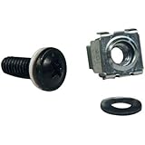 Tripp Lite SRCAGENUTS Rack Enclosure Cabinet Square Hole Hardware Kit Screws, Washers