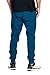 PROGO USA Men's Joggers Sweatpants Basic Fleece Marled Jogger Pant Elastic Waist (Small, Midnight)