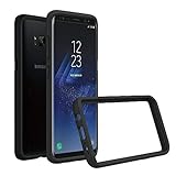 Samsung Galaxy S8 Plus Bumper Case,RhinoShield [CrashGuard] Heavy Duty 11ft Drop Protection [High Durability] Thin Lightweight Protective - Perfect w/ Skin [Great for NFC and Wireless Charger] - Black