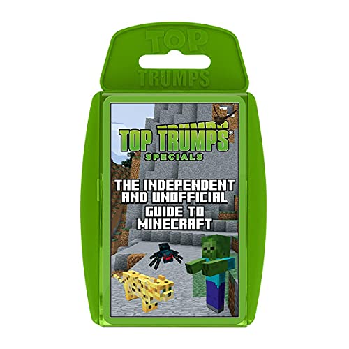 Top Trumps Independent and Unofficial Guide To Minecraft Specials Card Game, find out if Shulkers are stronger than Slimes, gamer gift for ages 6 plus