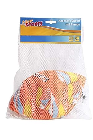 New Sports Neopren Fußball + Handpumpe im Set
