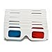 Ioffersuper 10Pc X Universal Anaglyph Cardboard Paper Red Blue Cyan 3D Glasses for Moviethumb 1