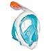 Tribord EasyBreath Full Face, Anti-Fog, Hypoallergenic Silicone Facial Lining, Atoll, M/L