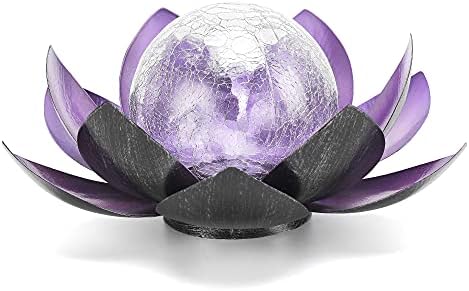 Solar outdoor lights in metallic finish, priced between $32.97 and $34.97 as of August 9, 2023.