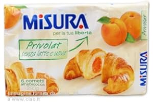 GONDMAX Misura Cornetti Privolat All'albicocca (Apricot Croissants) 6 Per Pack - 290g